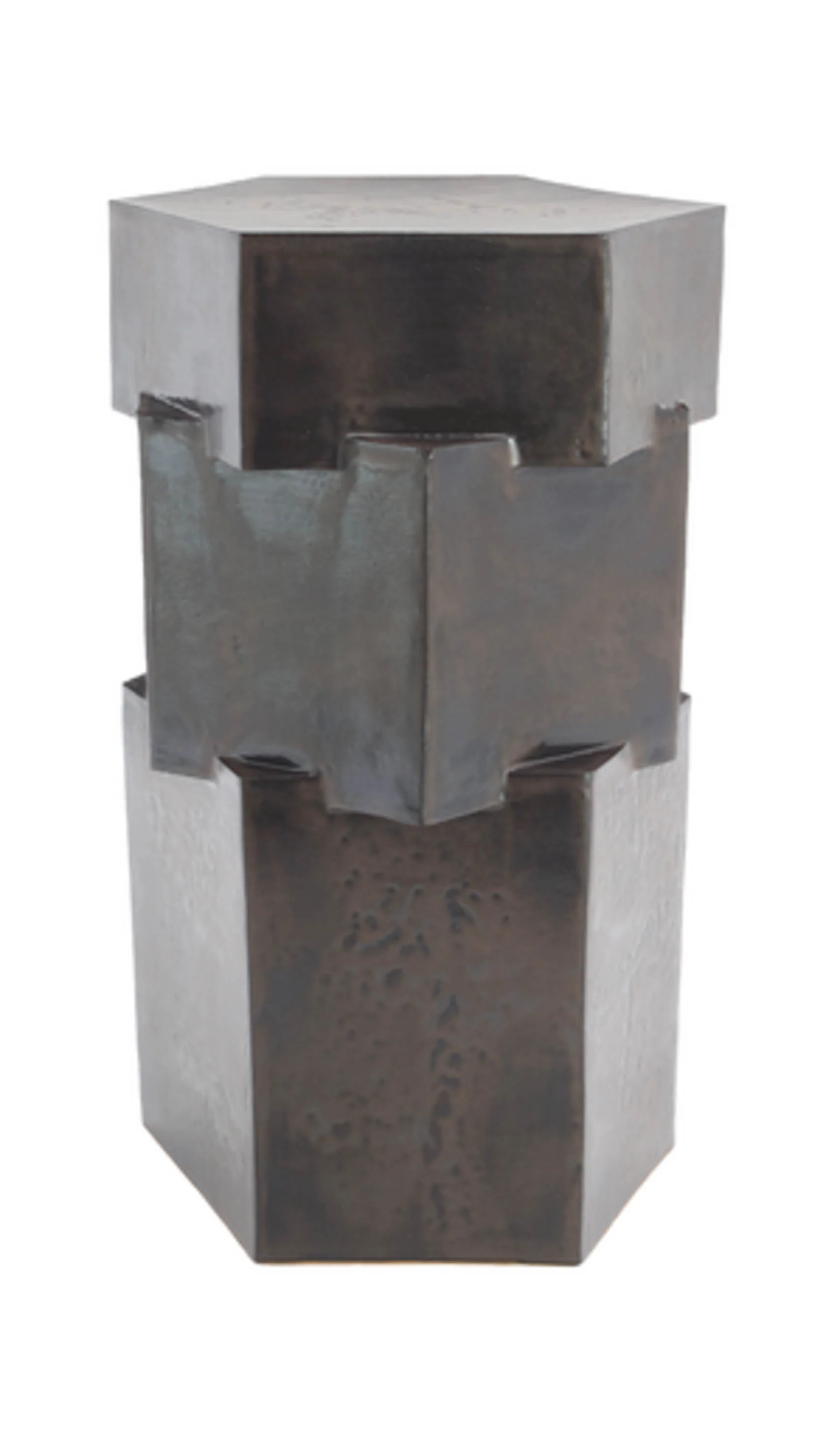 B Zippy Tall Triple Tier Hex Side Table - Image 14