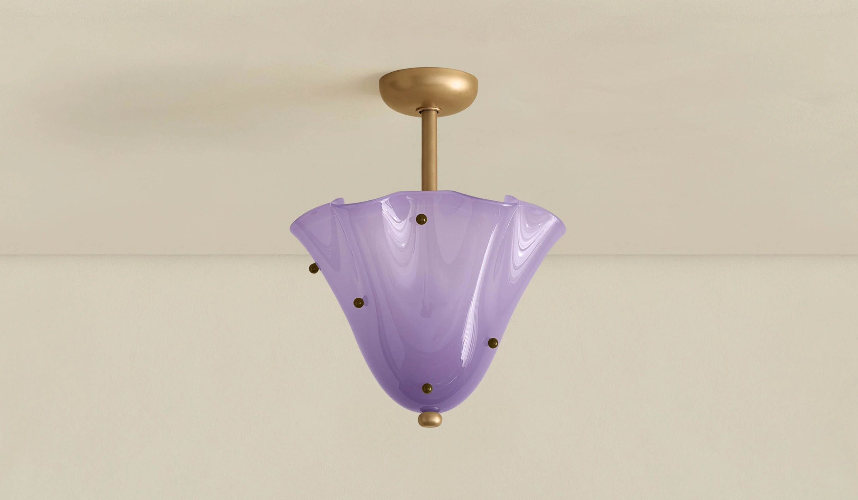 In Common With Blown Glass Fazzo Surface Mount with Dots - Image 156