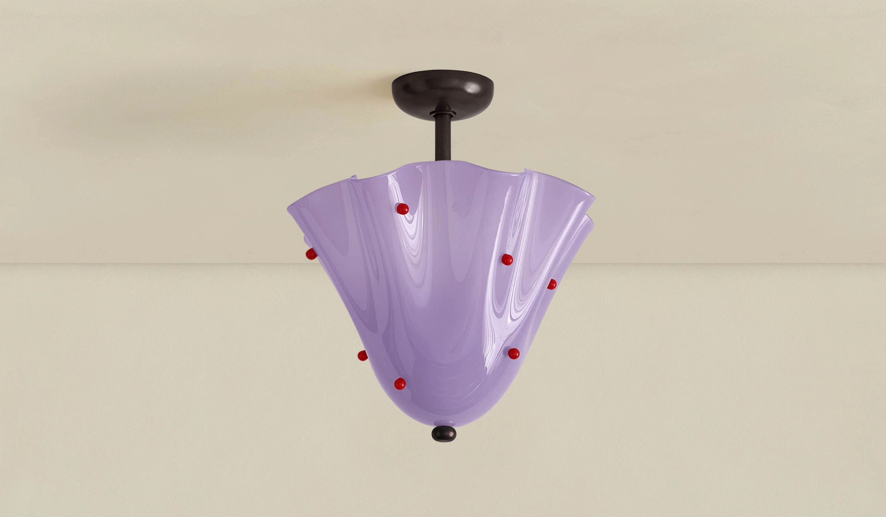 In Common With Blown Glass Fazzo Surface Mount with Dots - Image 163
