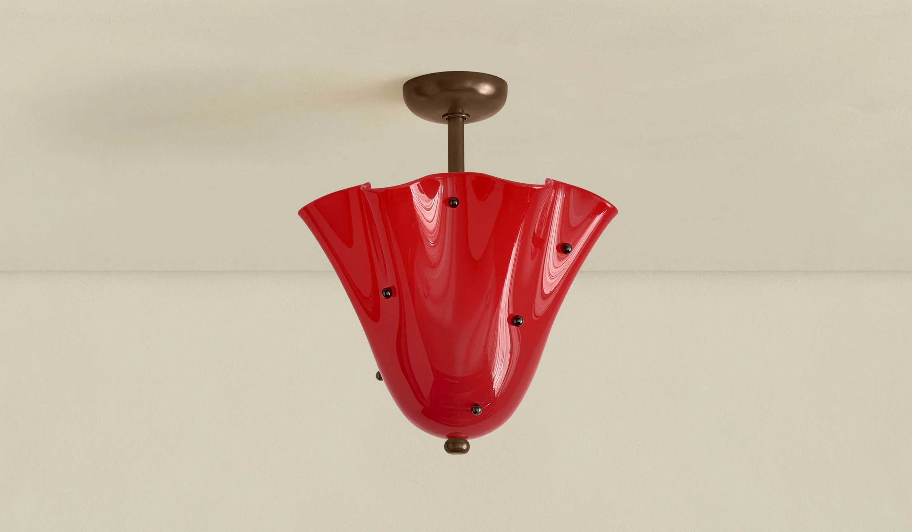 In Common With Blown Glass Fazzo Surface Mount with Dots - Image 65