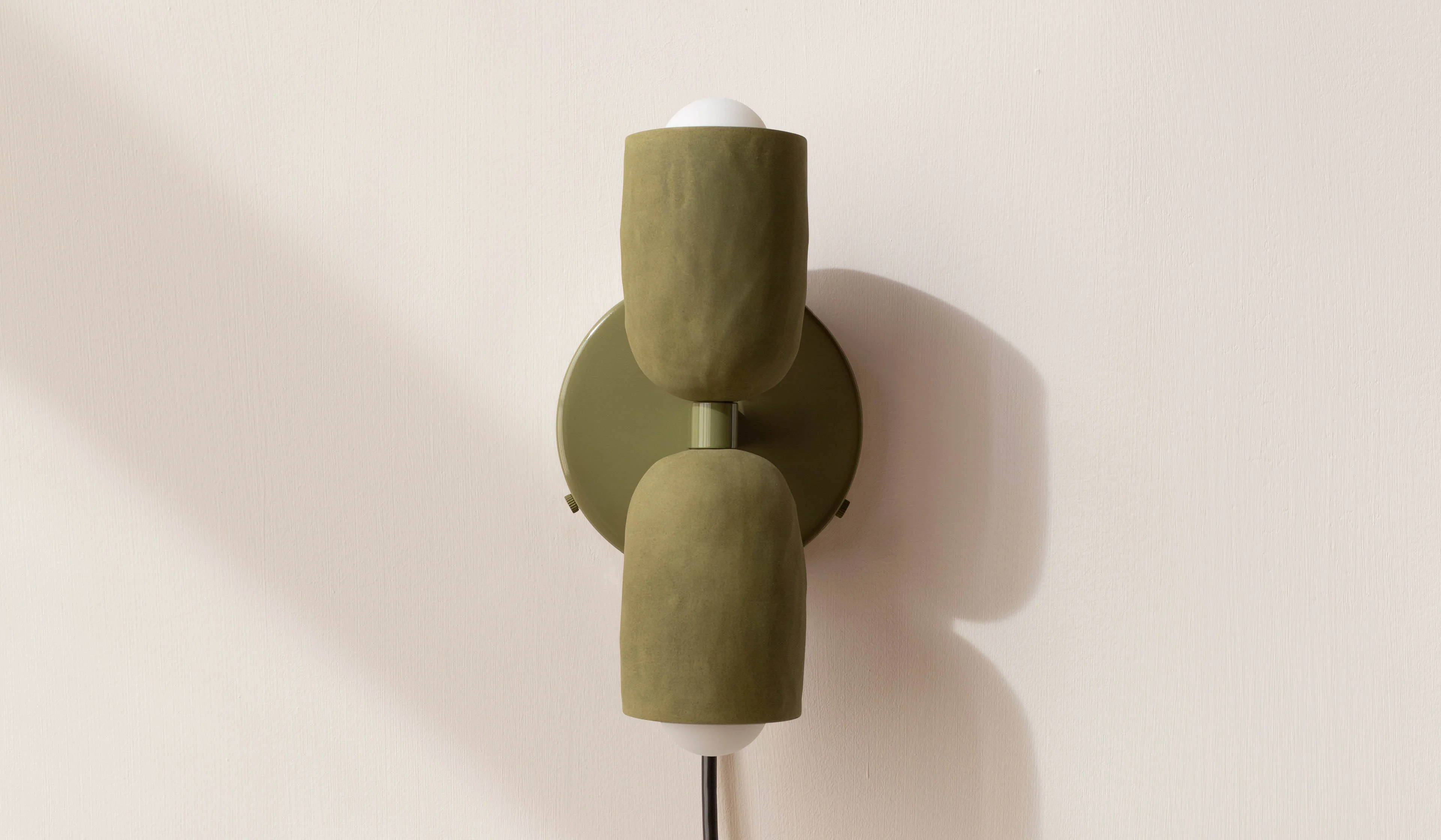 In Common With Ceramic Up Down Sconce - Tonal Hardware - Plug In - Image 14