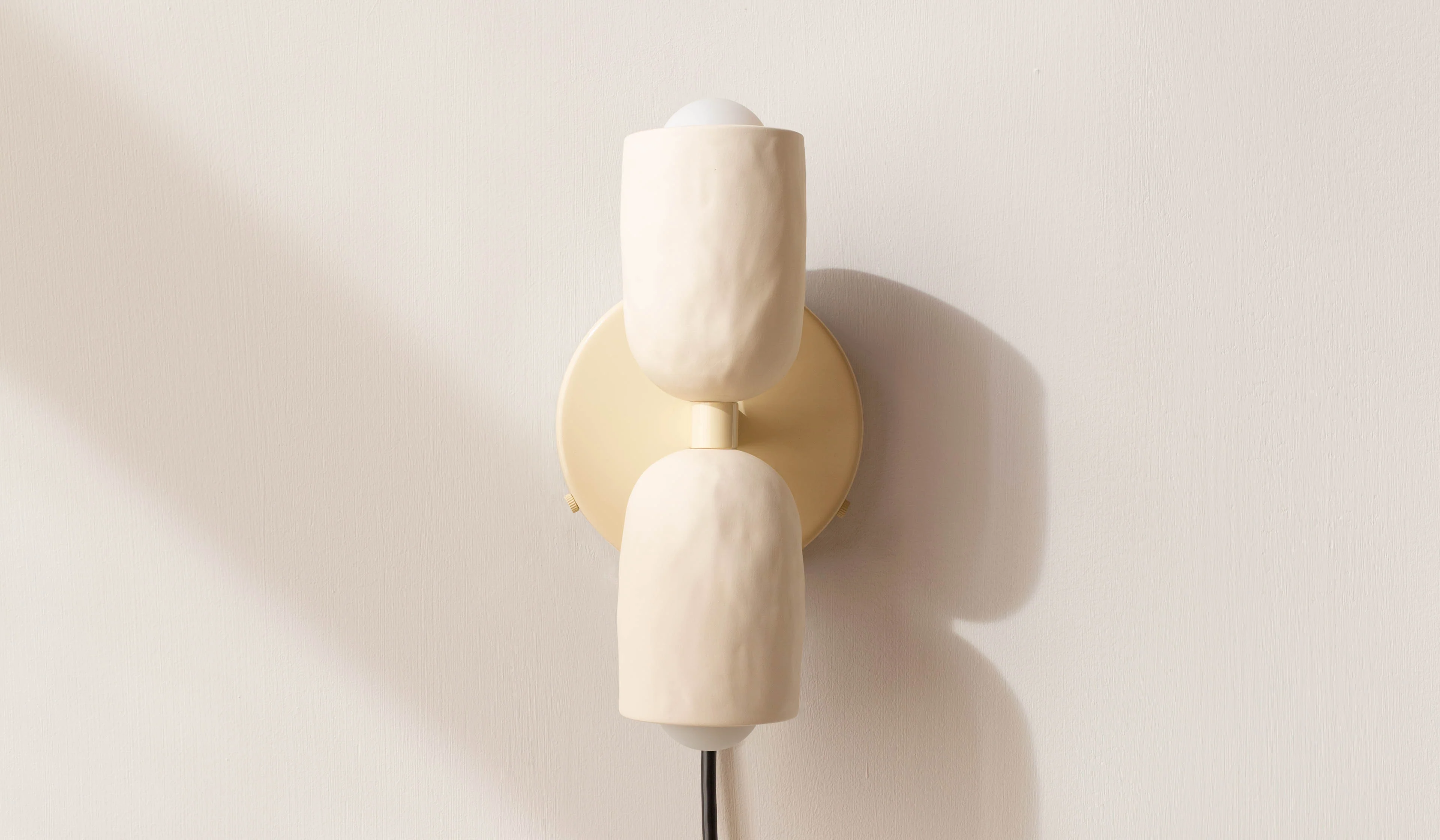 In Common With Ceramic Up Down Sconce - Tonal Hardware - Plug In - Image 17