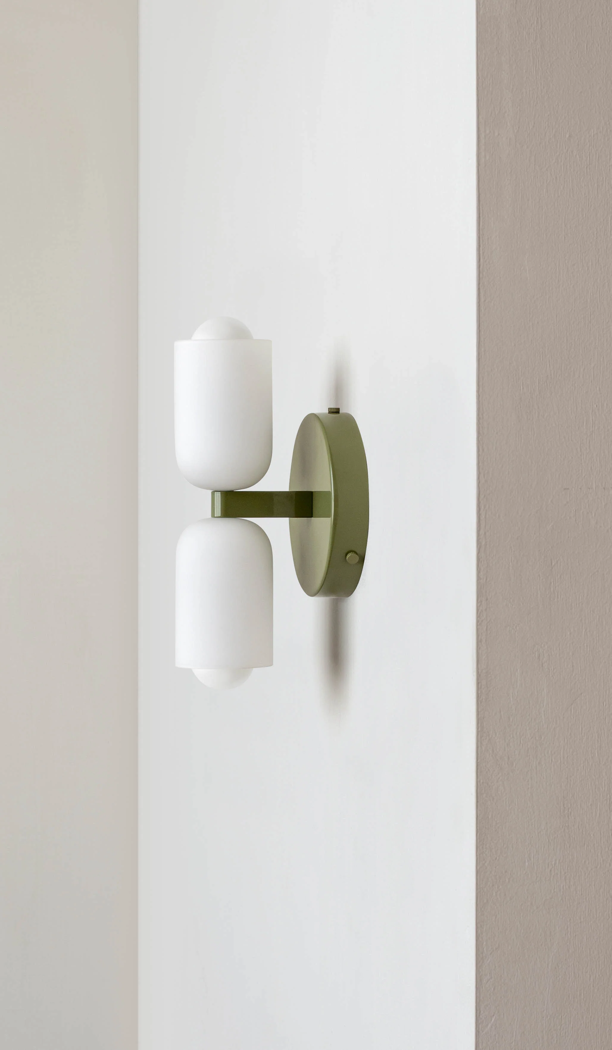 In Common With Enamel White Glass Up Down Sconce - Image 10