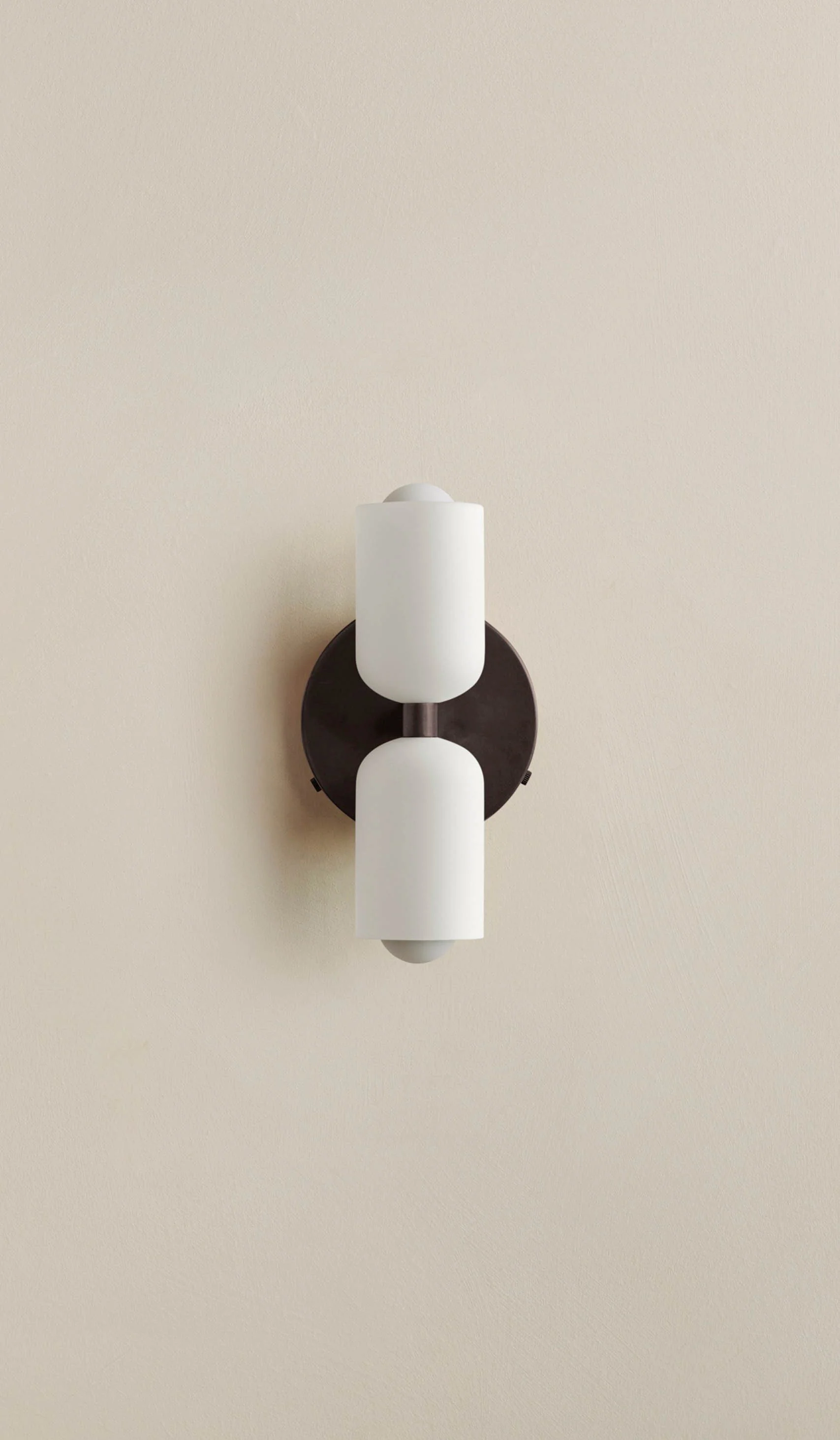 In Common With Enamel White Glass Up Down Sconce - Image 14
