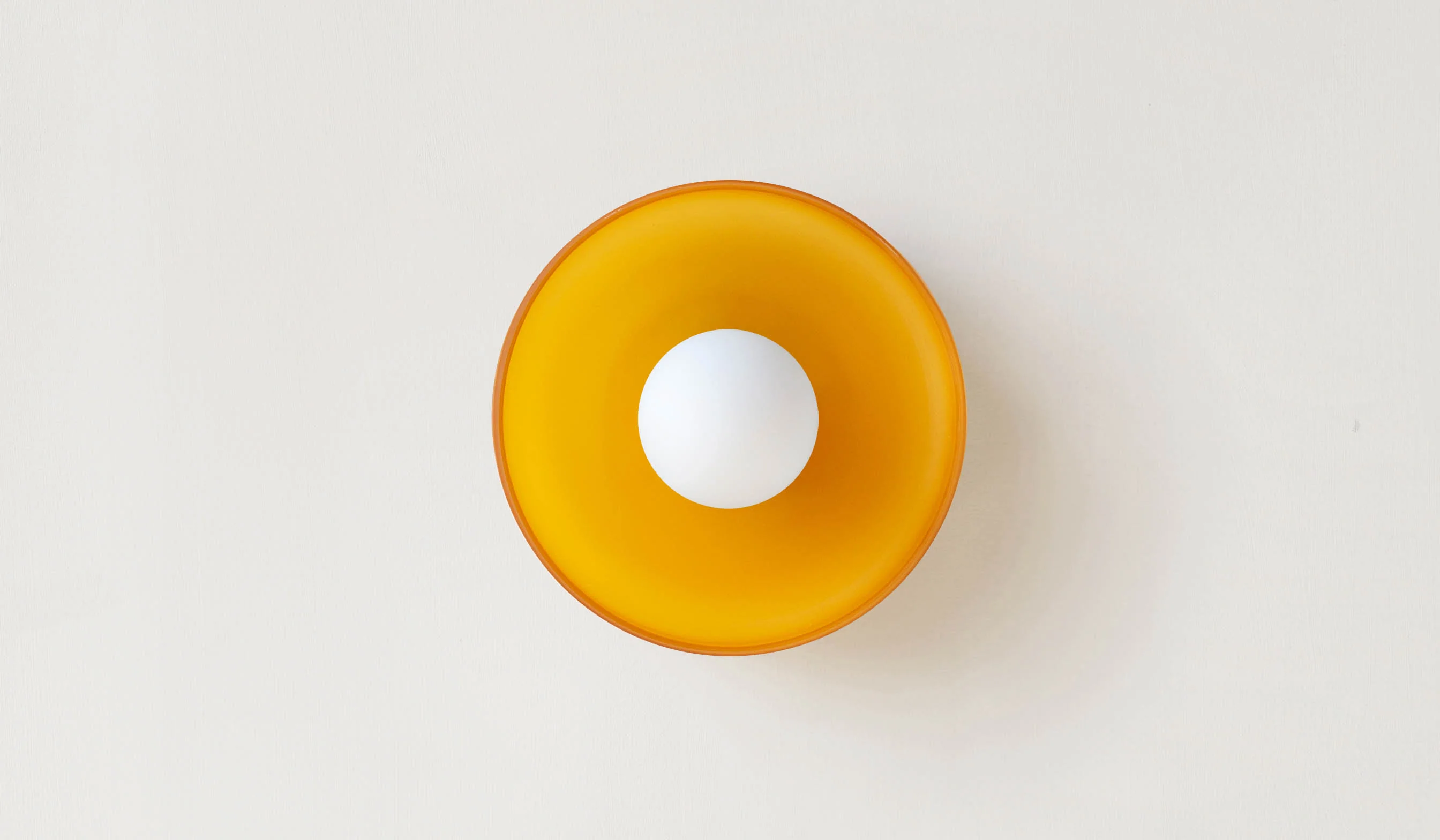 In Common With Sandblasted Amber Glass Disc Surface Mount - Image 21