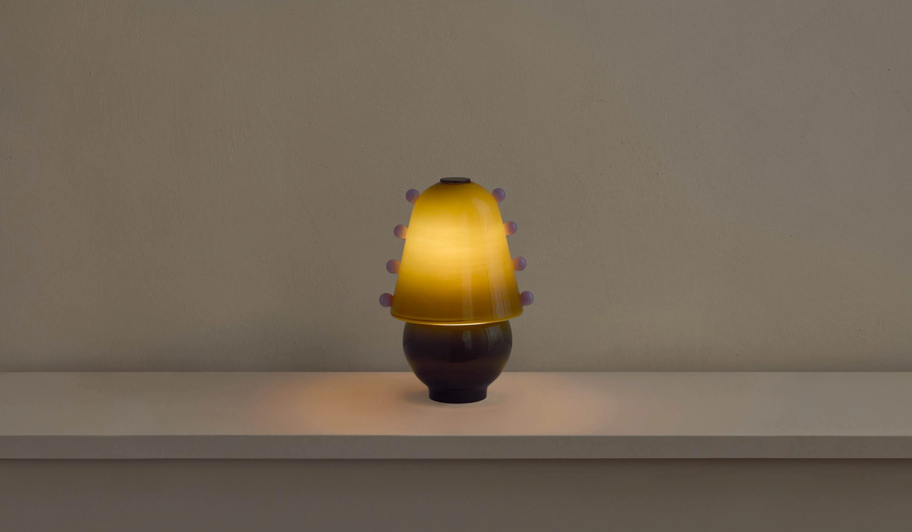 In Common With Small Blown Glass Gemma Table Lamp - Image 7