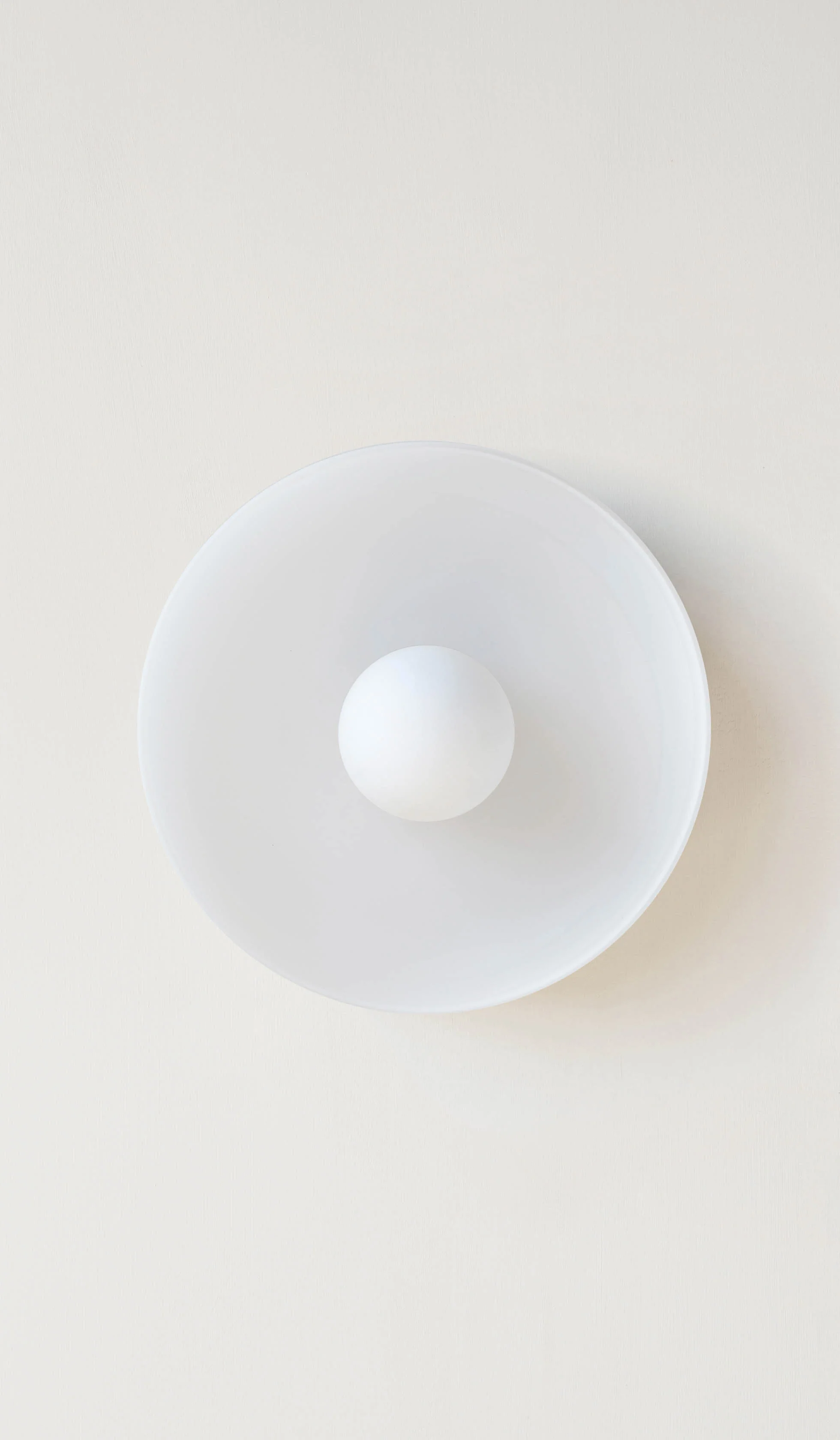 In Common With Sandblasted White Glass Disc Surface Mount - Image 10