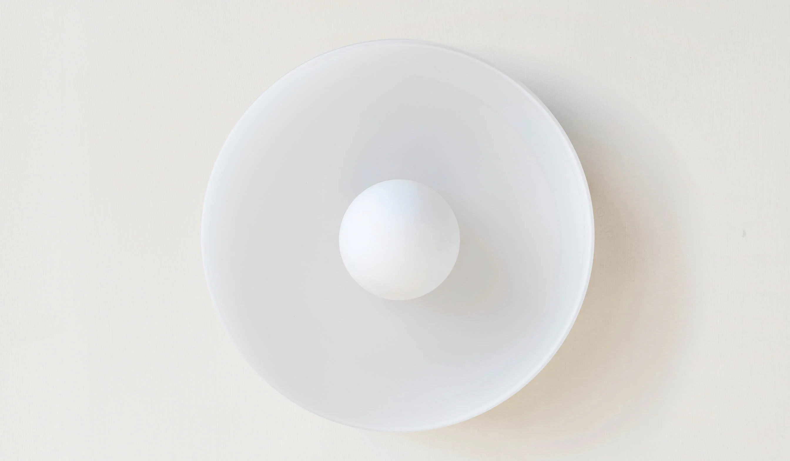 In Common With Sandblasted White Glass Disc Surface Mount - Image 13