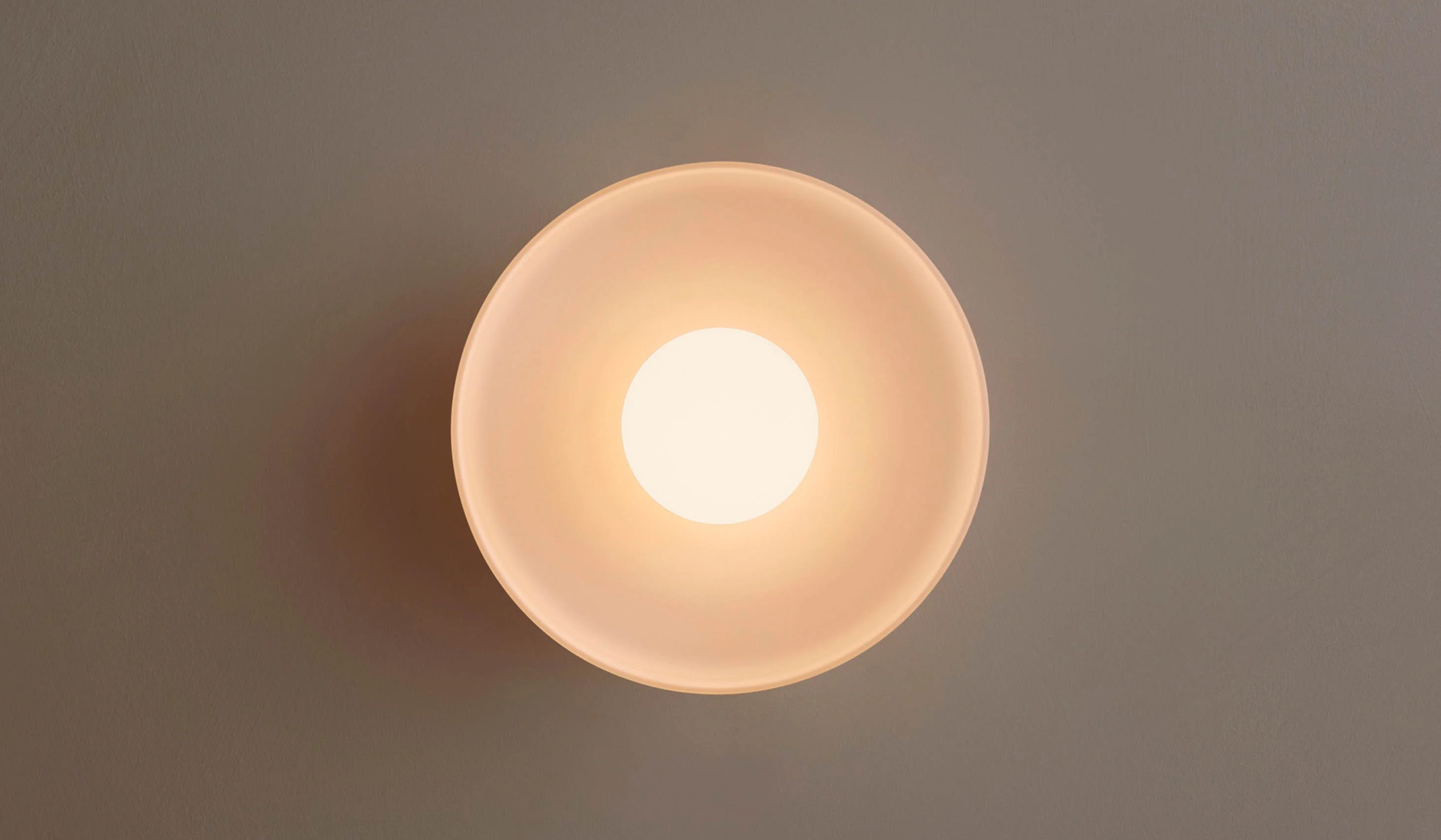 In Common With Sandblasted White Glass Disc Surface Mount - Image 2