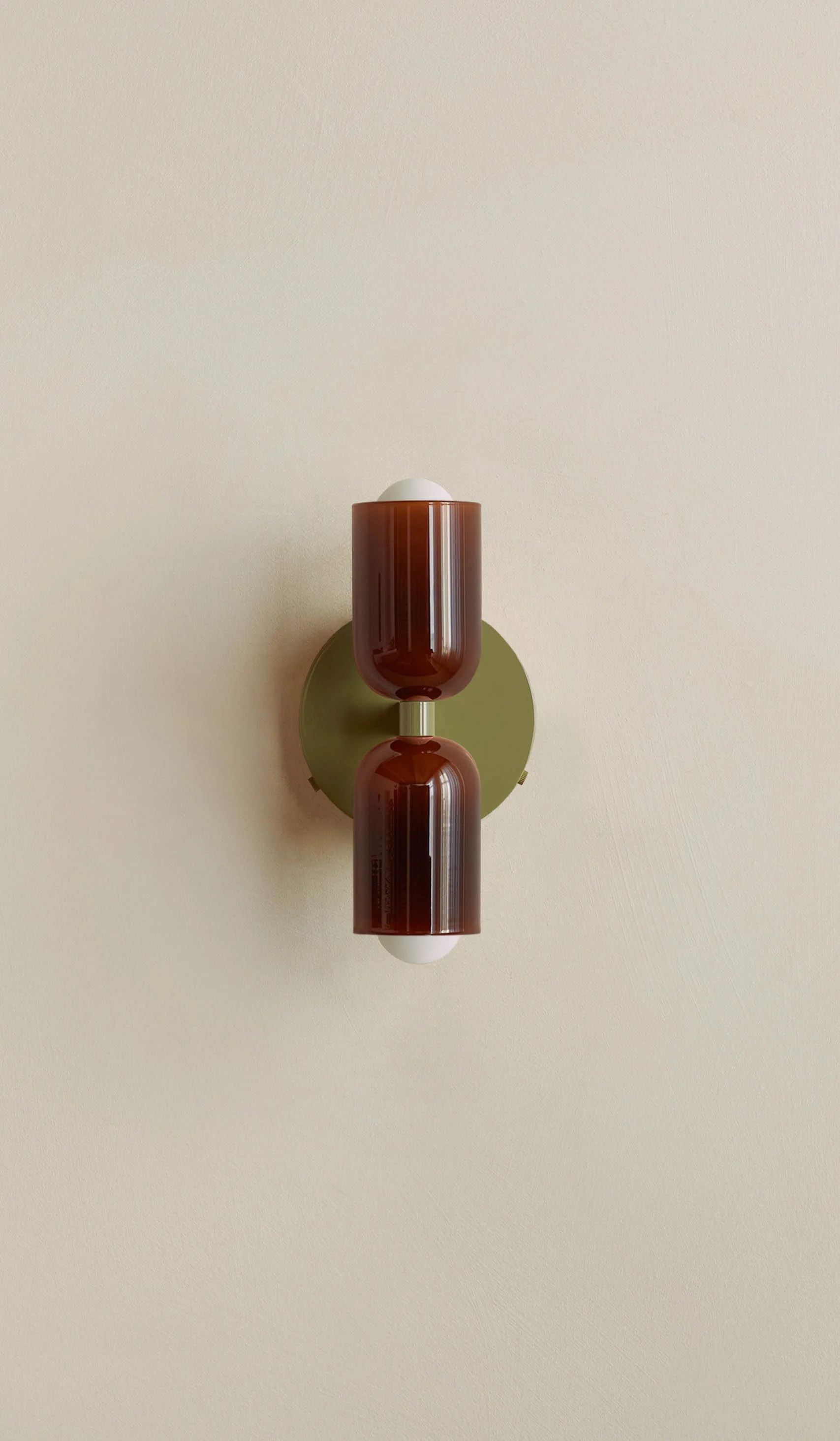 In Common With Tobacco Glass Up Down Sconce - Image 16
