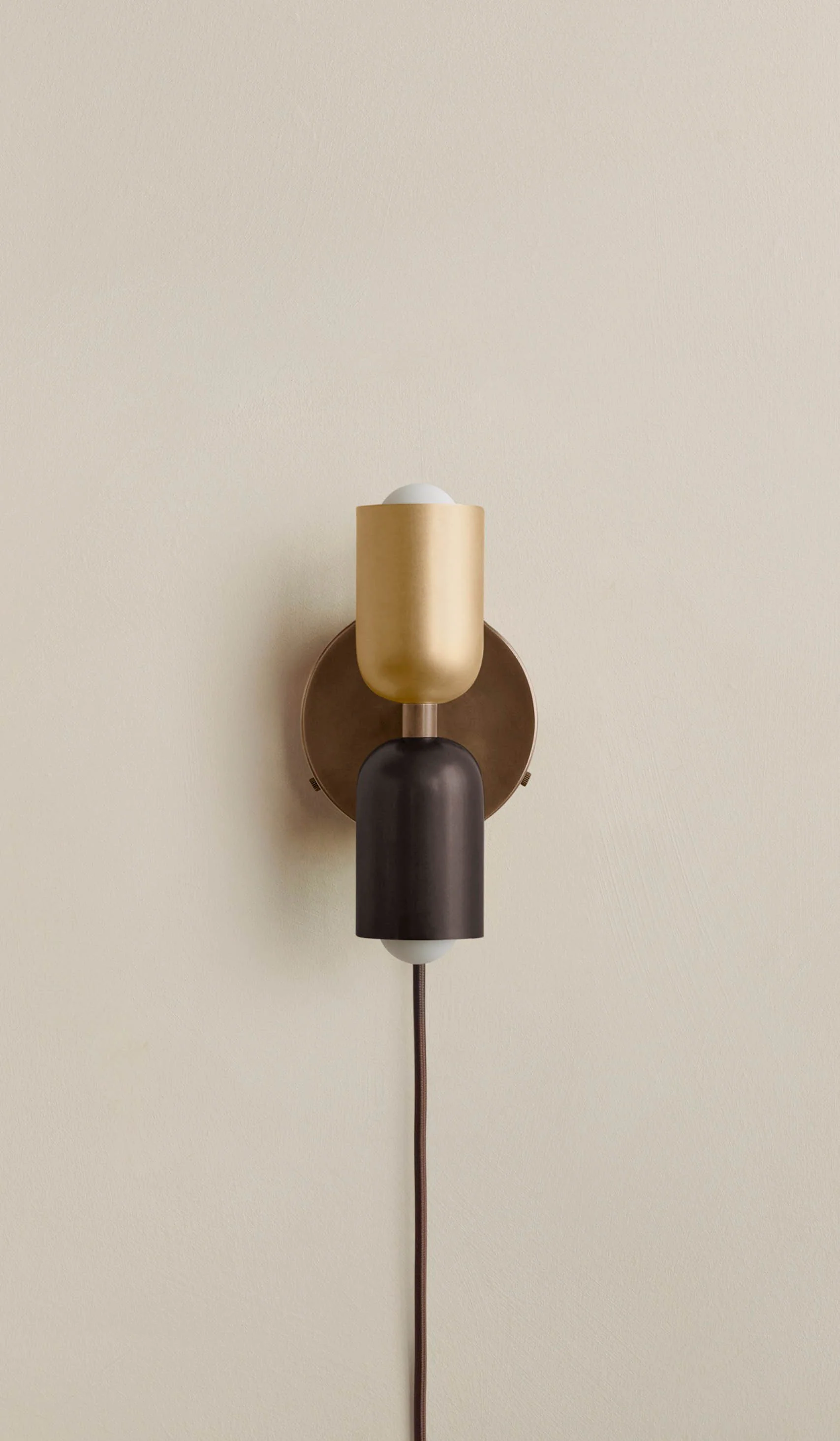 In Common With Brass Up Down Sconce - Plug In - Image 48
