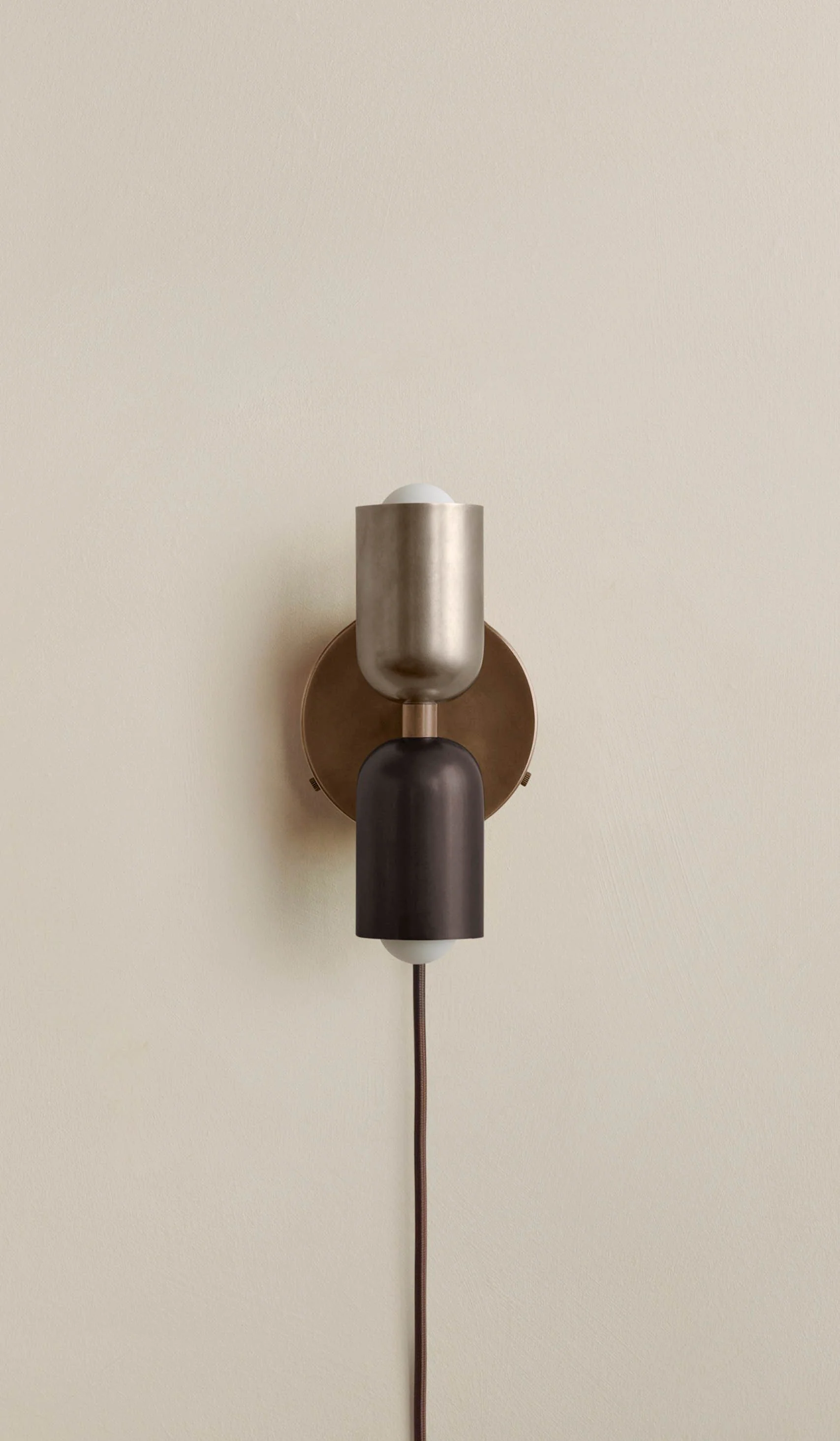 In Common With Brass Up Down Sconce - Plug In - Image 56
