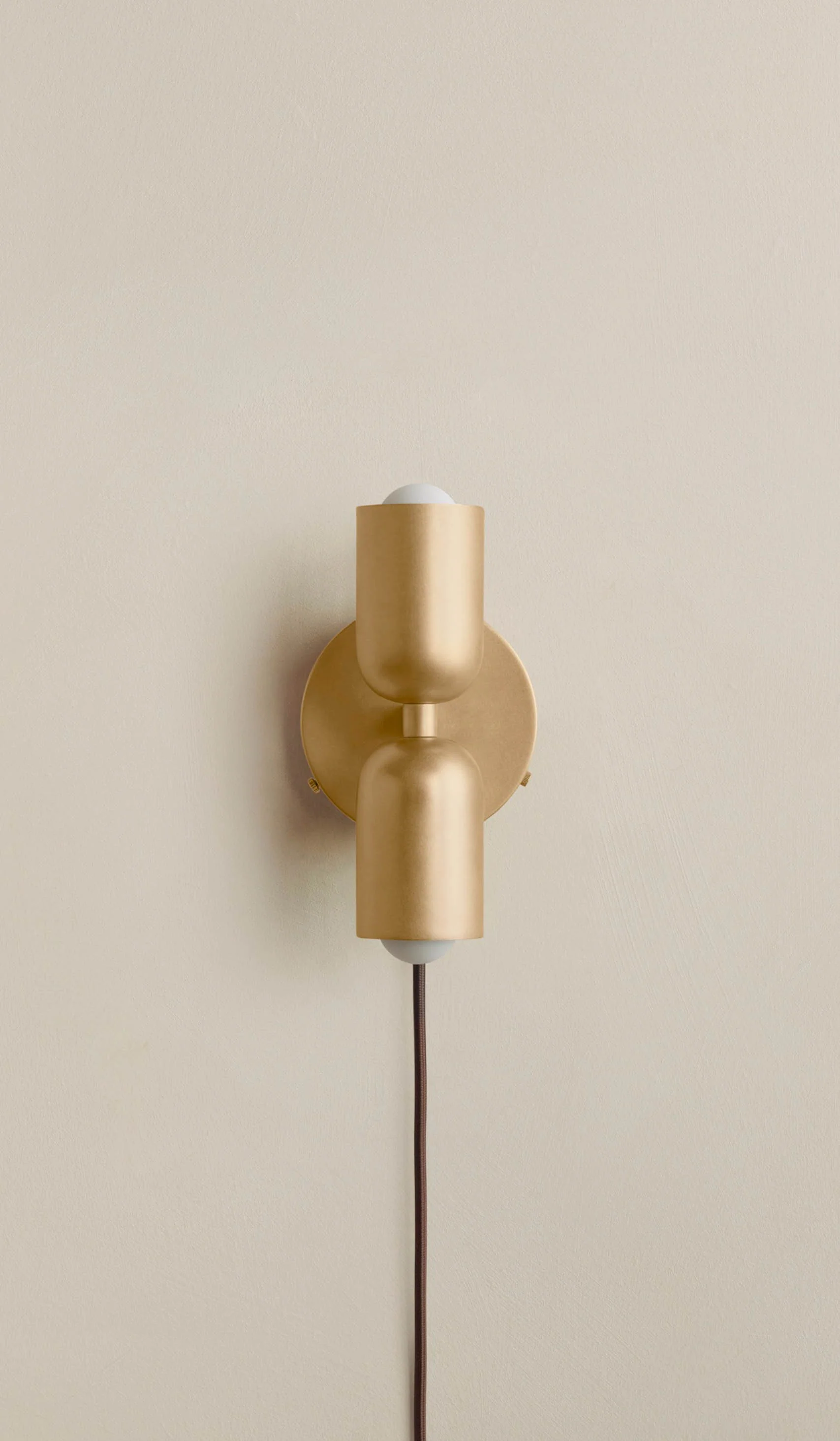In Common With Brass Up Down Sconce - Plug In - Image 6