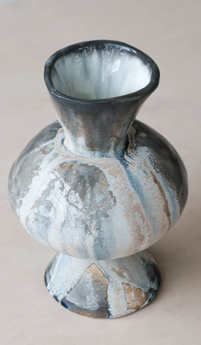 Mondays Soda Fired Bulge Vase No. 2 - Image 3