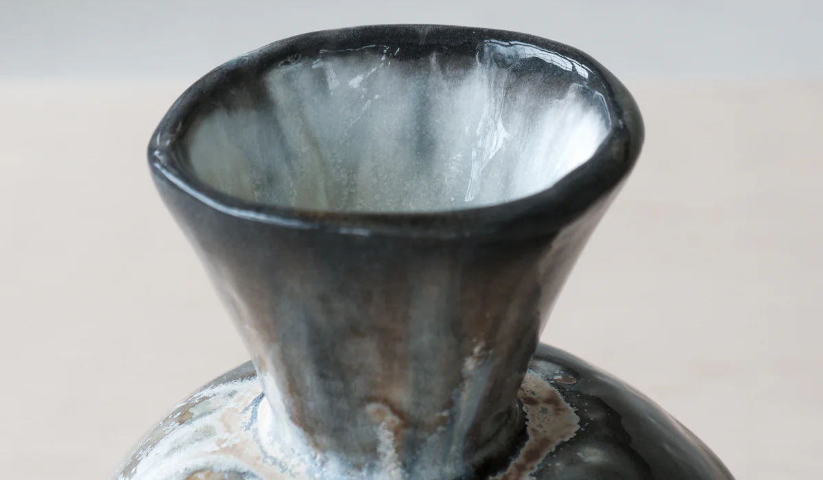 Mondays Soda Fired Bulge Vase No. 2 - Image 7