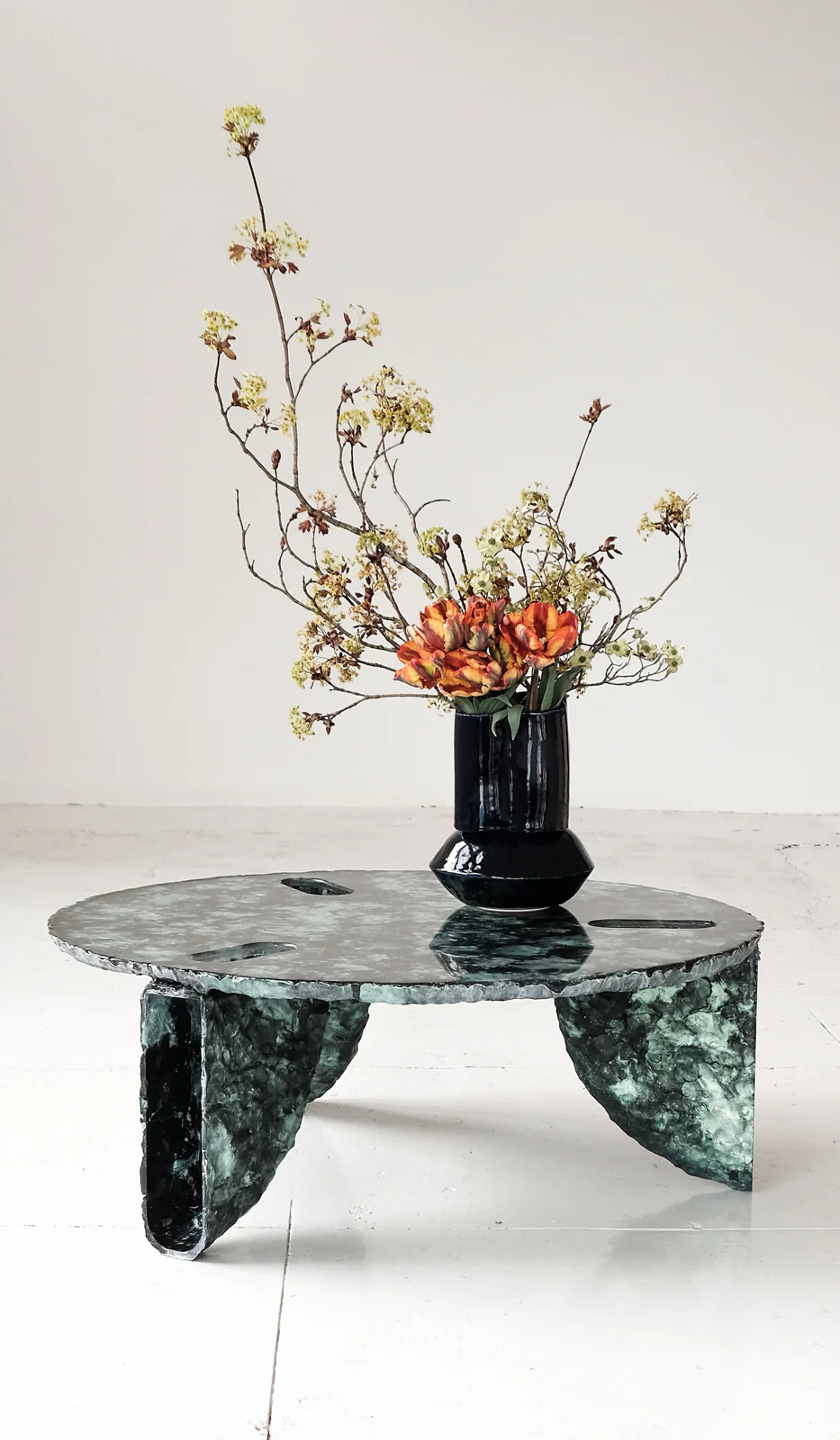 IN STOCK Ross Hansen Green Molded Coffee Table - Image 13