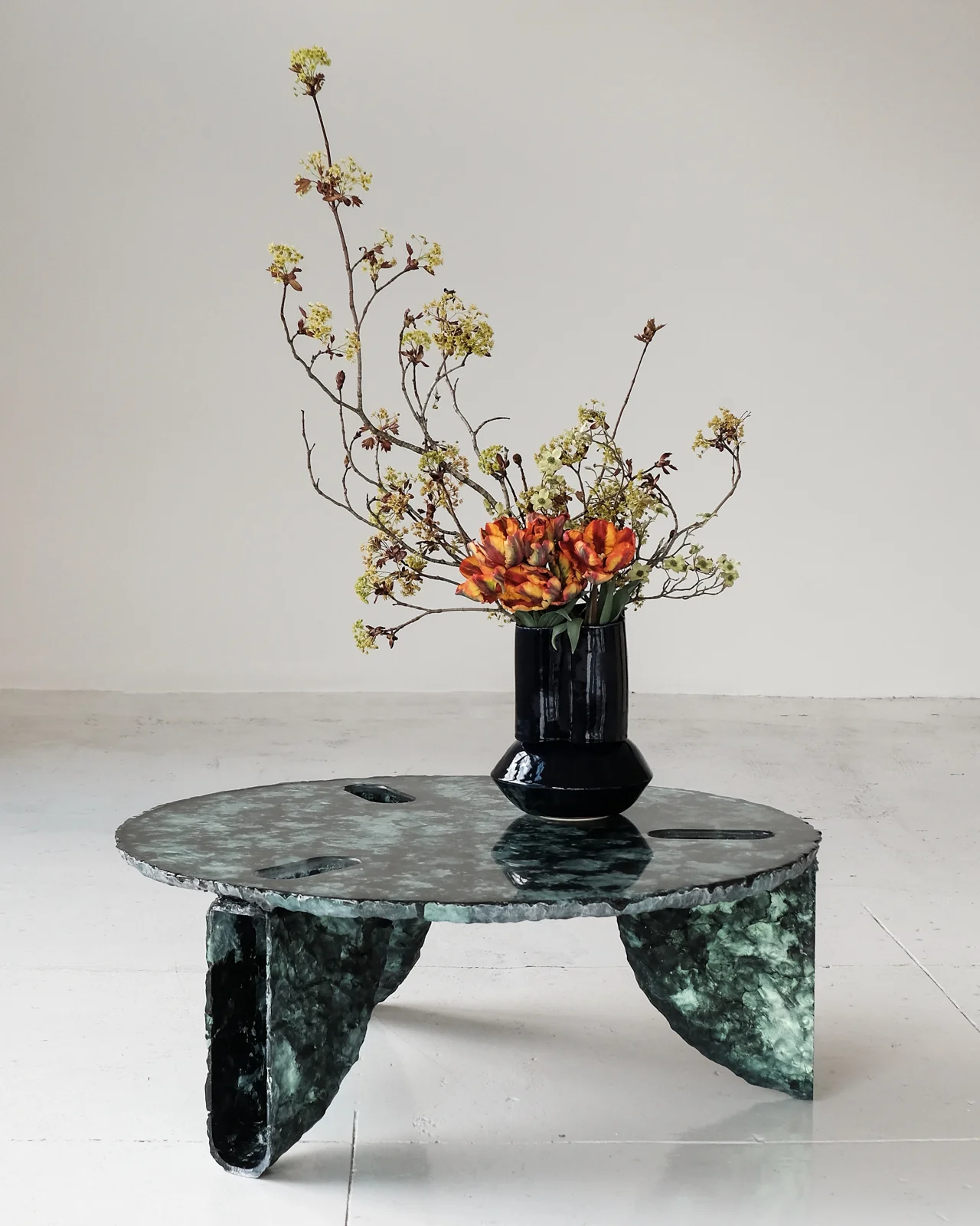 IN STOCK Ross Hansen Green Molded Coffee Table - Image 15
