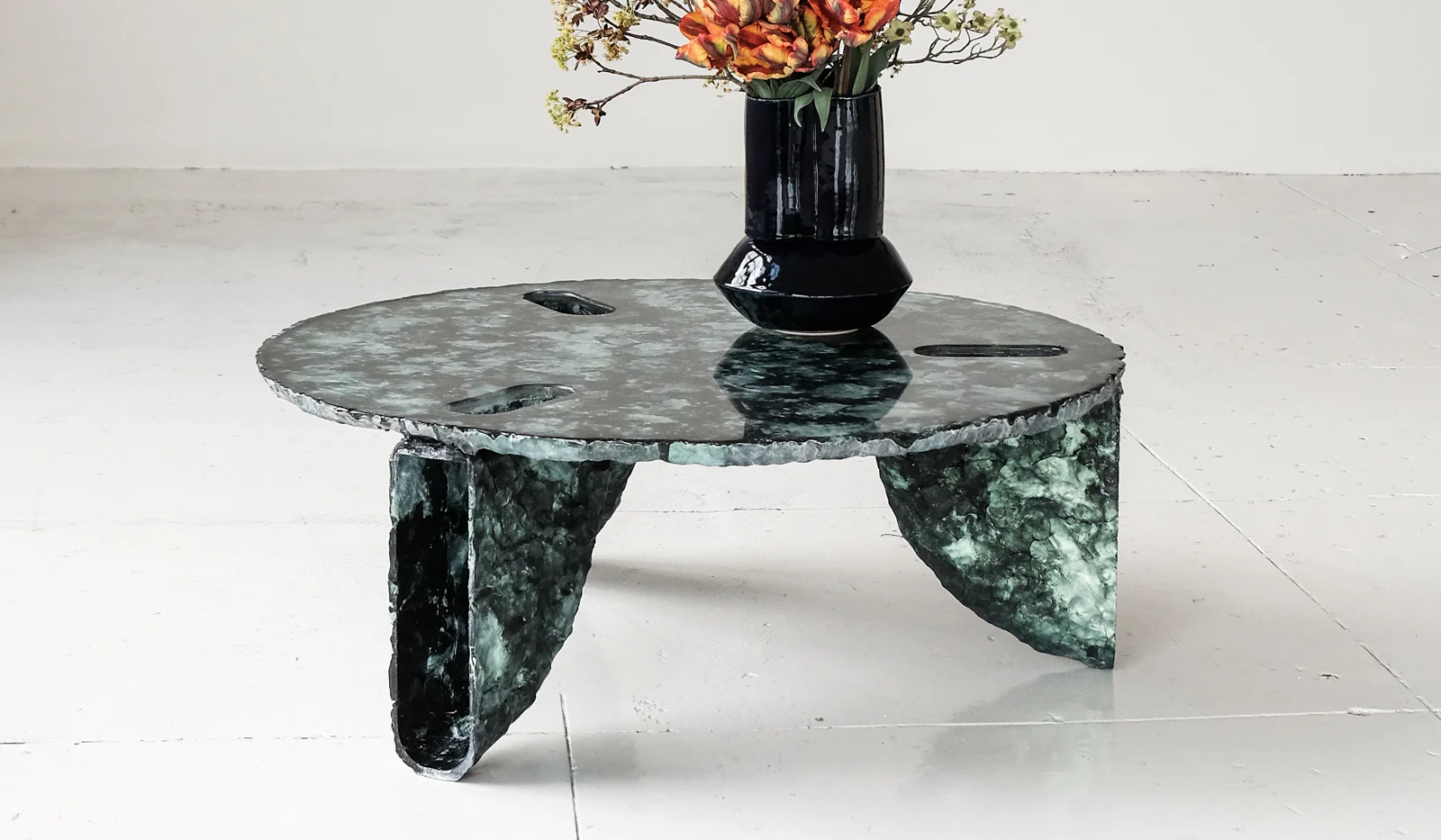 IN STOCK Ross Hansen Green Molded Coffee Table - Image 17
