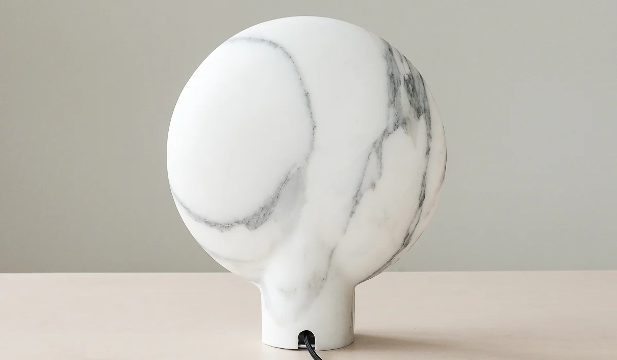 Studio Henry Wilson Calacatta Surface Sconce Table Lamp - Image 4
