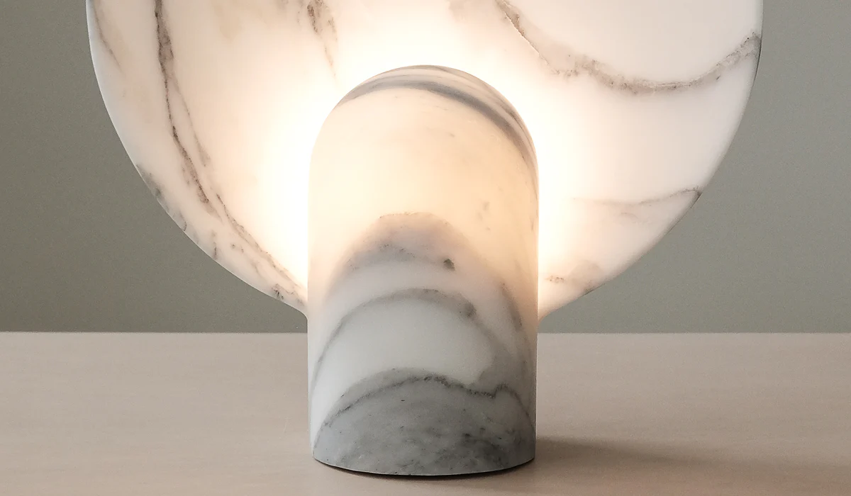 Studio Henry Wilson Calacatta Surface Sconce Table Lamp - Image 7