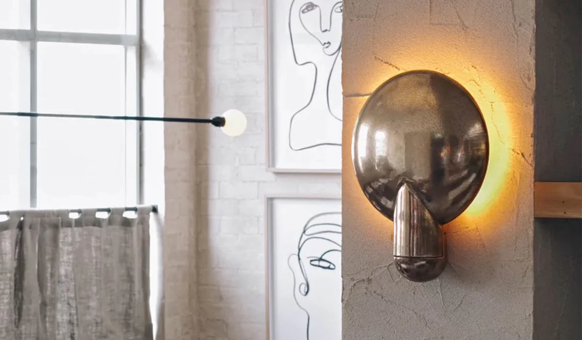 Studio Henry Wilson Polished Cast Bronze Surface Wall Sconce - Image 16