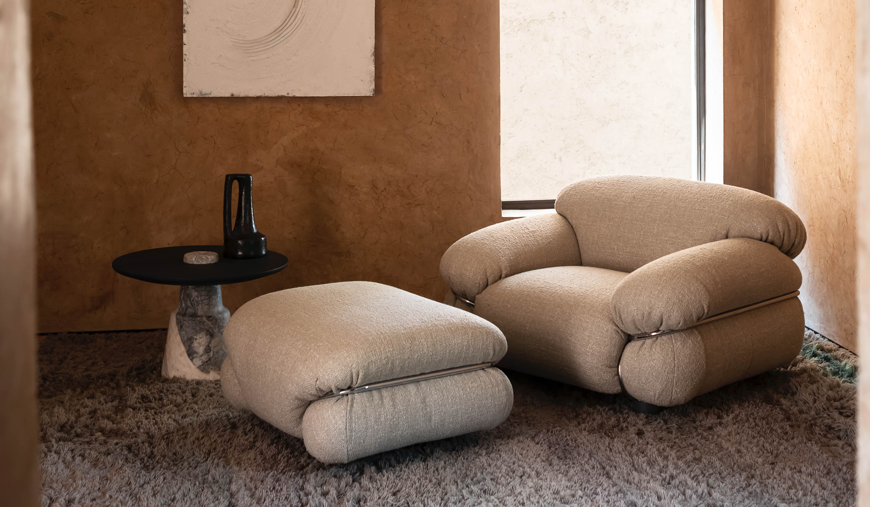 Tacchini 'Sesann' Ottoman - Image 2